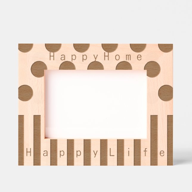 Personalised Inspirational Geometric Design Etched Frames (Front)