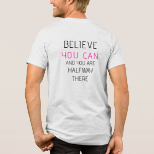 Personalised Inspirational Quote Tri-Blend Shirt