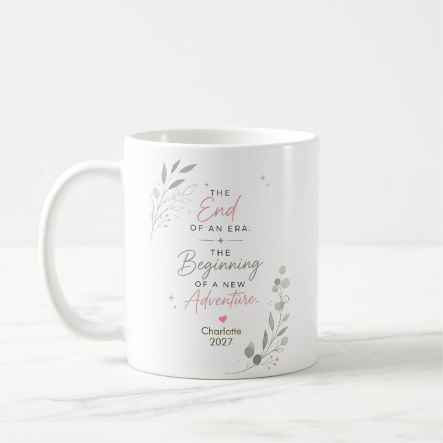 Personalised Inspirational Retirement coworker  Coffee Mug (Left)