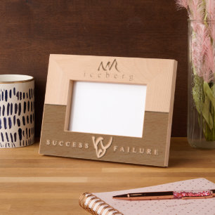 Personalised Inspirational Success Failure Iceberg Etched Frames