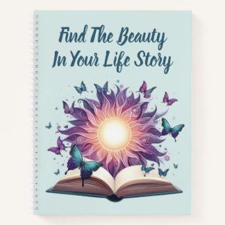 Personalised Inspirational Watercolor Butterfly  Notebook