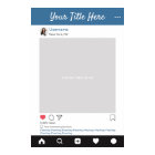 Personalised Instagram photo prop selfie frame
