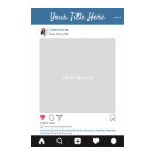 Personalised Instagram photo prop selfie frame