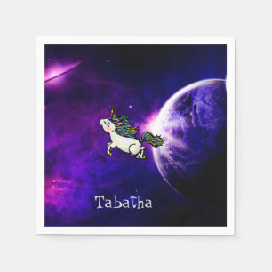 Personalised Inter-Galactic Space Unicorn Napkin