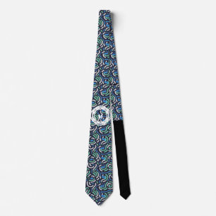Personalised Interlocking Circular Pattern Tie