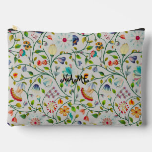Personalised Intricate modern floral pattern Accessory Pouch