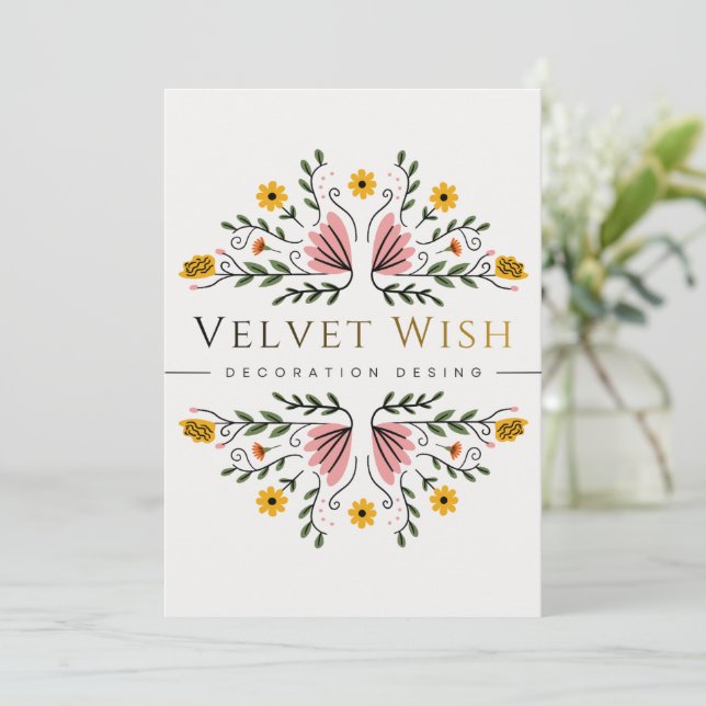 Personalised Invitation (Standing Front)