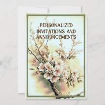 Personalised invitations and announcements