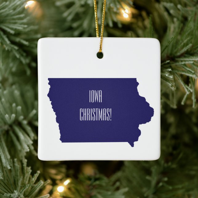 Personalised Iowa Ornament (Tree)