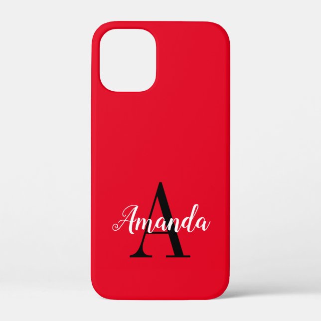 Personalised iPhone 12 mini case with custom colou (Back)