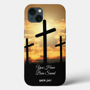 Personalised iPhone 13 Case Christianity Cross