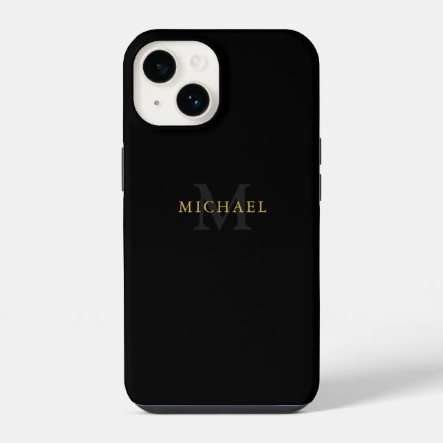 Personalised iPhone 14 Case with Name & Initial (Back)