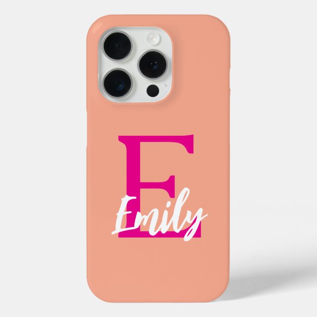 Personalised iPhone 15 Pro Case – Custom Name (Back)