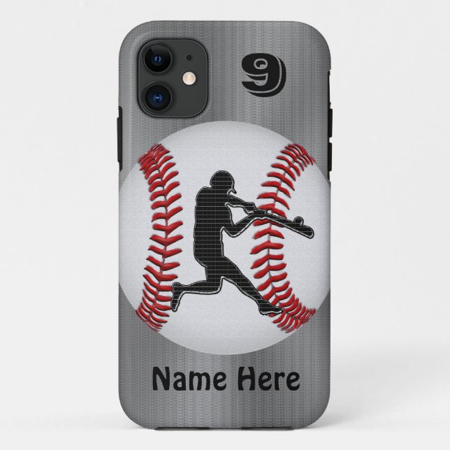 Personalised iPhone Baseball Cases NAME  NUMBER (Back)