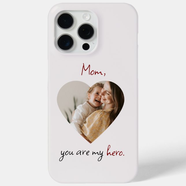 Personalised iPhone Case for Mum Hero (Back)