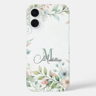 Personalised iPhone Case with Wild Small Flowers