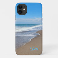 Personalised iPhone / iPad case with beach waves