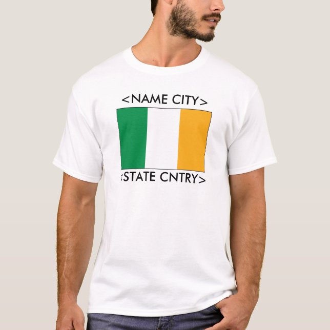 Personalised Ireland Flag T-Shirt (Front)
