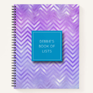 Personalised Iridescent Pattern Notebook