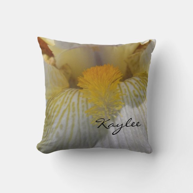 Personalised Iris Photograph Cushion (Front)