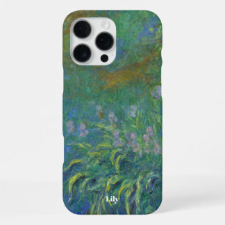 Personalised Irises by Claude Monet iPhone 16 Pro Max Case