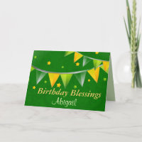 Personalised Irish Birthday Blessings Scripture