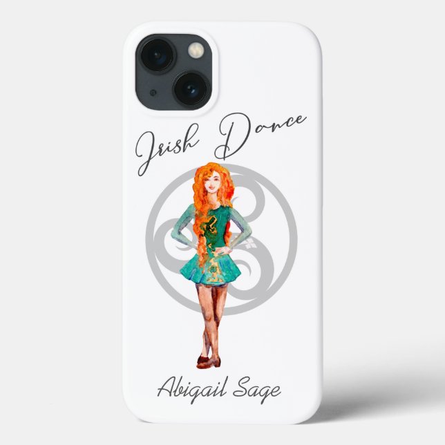 Personalised Irish Dance Hard Shoe Celtic Knot Case-Mate iPhone Case (Back)