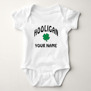 Personalised Irish Hooligan T-Shirt Baby Bodysuit