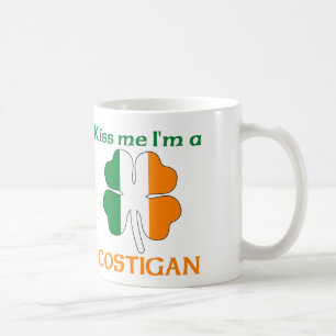 Personalised Irish Kiss Me I'm Costigan Coffee Mug
