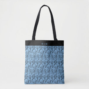 Personalised Irish Music Instrument Shoulder Tote Bag