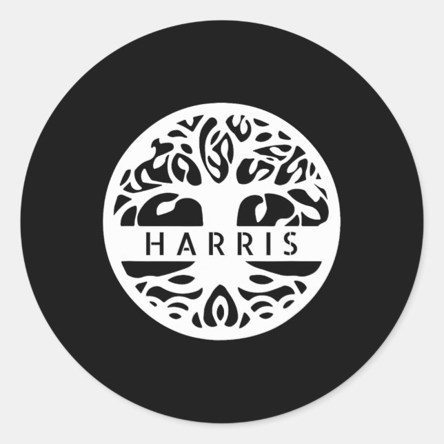 Personalised Irish Name Celtic Tree Of Life  Classic Round Sticker (Front)