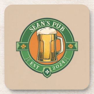 Personalised Irish Pub Coaster Customised Text