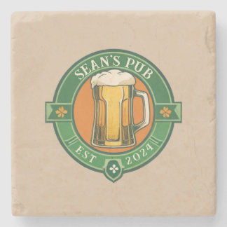 Personalised Irish Pub Coaster with Custom Name