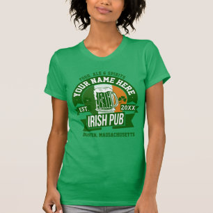 Personalised Irish Pub Comical St Patrick's Day T-Shirt