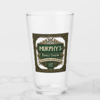 Personalised Irish Pub Family Tavern Vintage Green