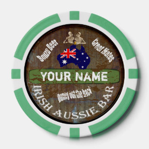 Personalised Irish Pub sign Poker Chips