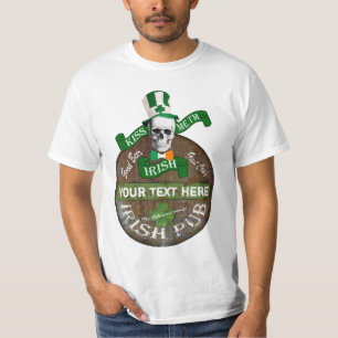 Personalised Irish pub sign St Pats T-Shirt