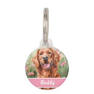 Personalised Irish Setter Dog Tag