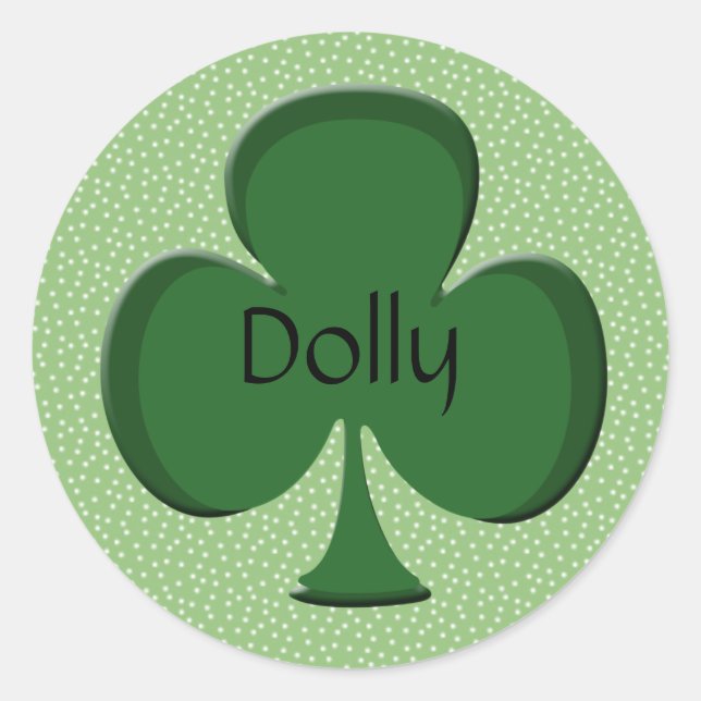Personalised Irish Shamrock Stickers (Front)