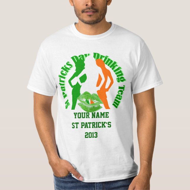 Personalised  Irish St Patrick's day T-Shirt (Front)