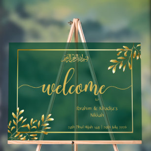 Personalised Islamic Wedding Acrylic Sign – Nikkah