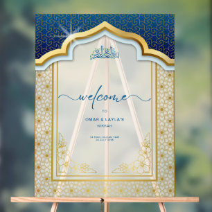 Personalised Islamic Wedding Welcome Acrylic Sign