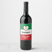 Personalised Italian Family Sauce Day Bottle Label
