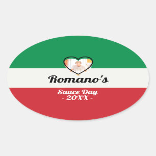 Personalised Italian Family Sauce Day Label