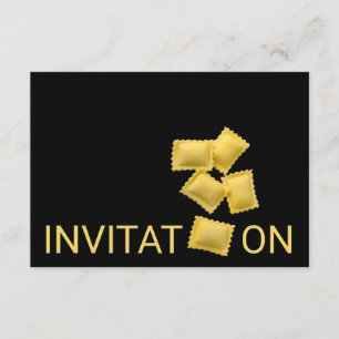 Personalised Italian Food Dinner Tortellini Invitation