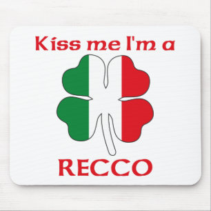 Personalised Italian Kiss Me I'm Recco Mouse Pad