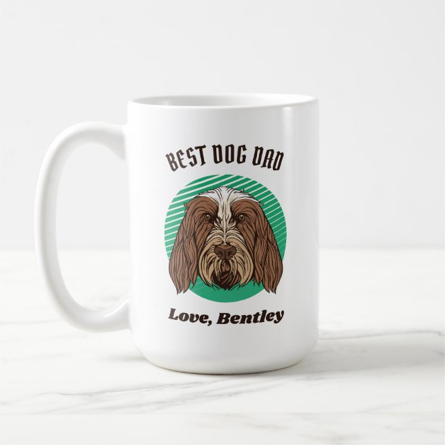 Personalised Italian Spinone Dog Dad Custom Text Coffee Mug (Left)