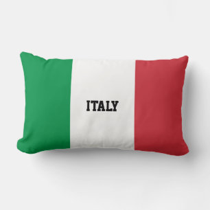 Personalised Italy Flag Lumbar Cushion