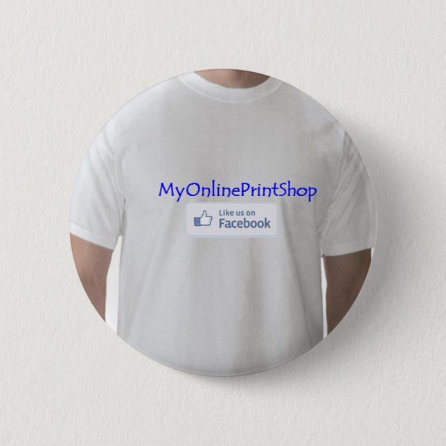 personalised items 6 cm round badge (Front)