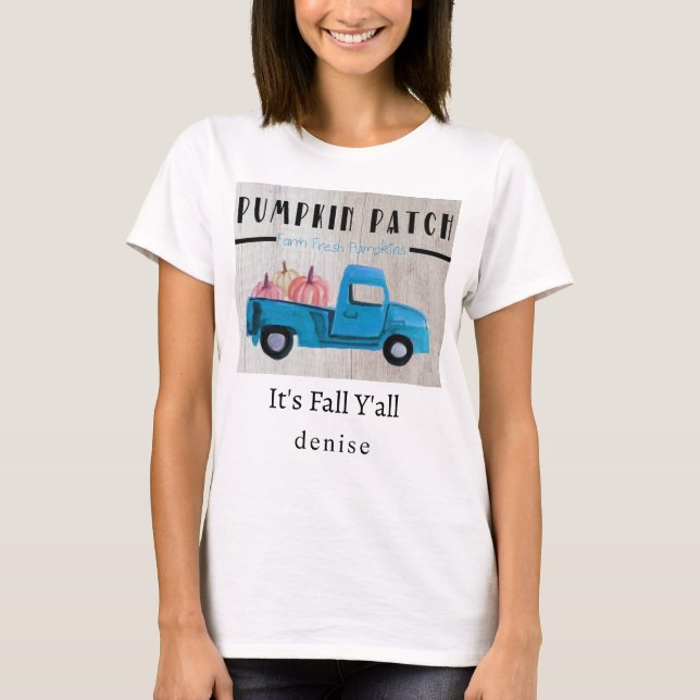 Personalised It's Fall Y'all T-Shirt (Front)